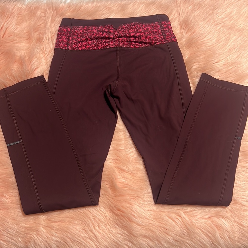 Lululemon Can't Stop Pant II Bordeaux Drama / Mountain Peaks size 4 - Picture 9 of 14